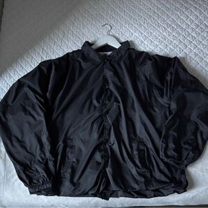 Vintage Black Windbreaker Jacket